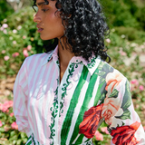Demi Dress - Leaf Rose Multi