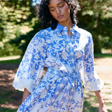 Lucille Dress - Royal/Antique