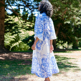 Lucille Dress - Royal/Antique