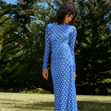 Elizi Mesh Dress - Royal/Antique