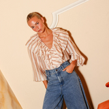 Ellery Blouse - Jaipur Harvest Stripe