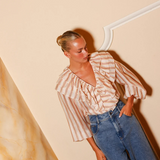 Ellery Blouse - Jaipur Harvest Stripe