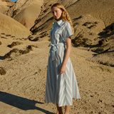 Edie Shirt Dress - Blithe Cherry Stripe