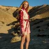 Demi Dress  - Redcurrant Multi