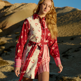 Demi Dress  - Redcurrant Multi