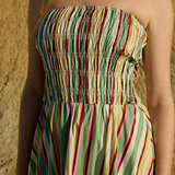 Layla Dress - Meadow Stripe