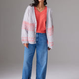 Brushed Surf Fair Isle Cardi