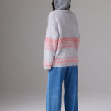 Brushed Surf Fair Isle Cardi