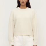 Amerie Cashmere Knit Jumper - White