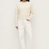 Amerie Cashmere Knit Jumper - White