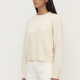 Amerie Cashmere Knit Jumper - White