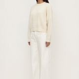Amerie Cashmere Knit Jumper - White