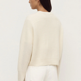 Amerie Cashmere Knit Jumper - White