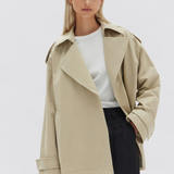 Arden Short Mac Jacket - Natural