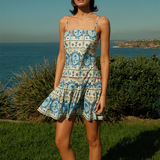 Lima Mini Dress - Lagoona Tile