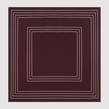 Silk Square Scarf - Merlot