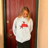 HIBI Star Hoodie  - Grey Marle