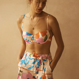Pleated Swim Short - Botanico