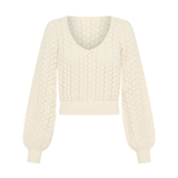 Bella Knit Top - Cream