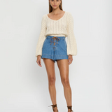 Bella Knit Top - Cream