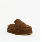 Burkley Slide - Mocha Suede / Cream Shearling