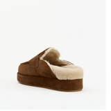 Burkley Slide - Mocha Suede / Cream Shearling