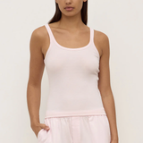 Charlie Rib Tank - Blossom