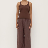 Charlie Rib Tank - Espresso