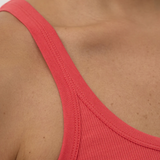 Charlie Rib Tank  - Chilli