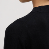 Cotton Cashmere Lounge Sweater - Black
