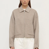 Dallas Wool Jacket - Pebble
