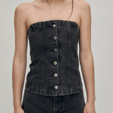 Troyes Black Denim Tank