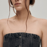 Troyes Black Denim Tank