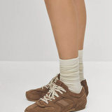 Suede Brown Leather Sneakers