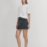 Boston Black Denim Skirt