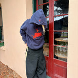 HIBI Star Hoodie - Navy Charcoal