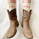 FAR MER Boot Socks - Beige