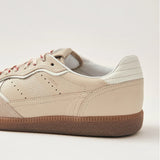 Rife Grain Cream Leather Sneakers