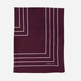 Silk Square Scarf - Merlot