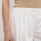 Ellen Cotton Twill Pant - Vintage White