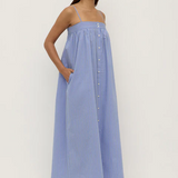 Erina Stripe Maxi Dress - Blue/White Stripe