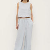 Everyday Linen Pant - Cloud