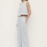 Estelle Linen Top - Cloud