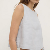 Estelle Linen Top - Cloud