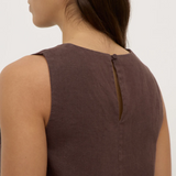 Estelle Linen Top - Ganache