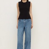 Evelyn Milano Knit Top - Black