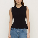 Evelyn Milano Knit Top - Black