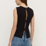 Evelyn Milano Knit Top - Black