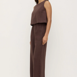 Everyday Linen Pant - Ganache