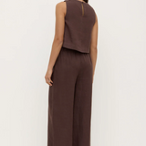Everyday Linen Pant - Ganache